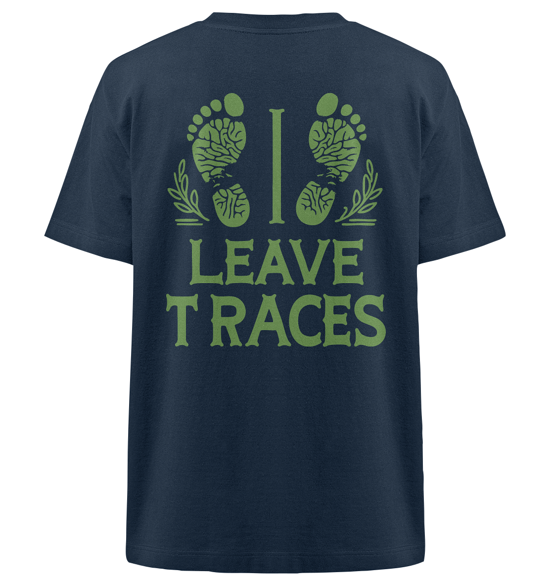 I leave traces - Heavy Oversized Organic Shirt