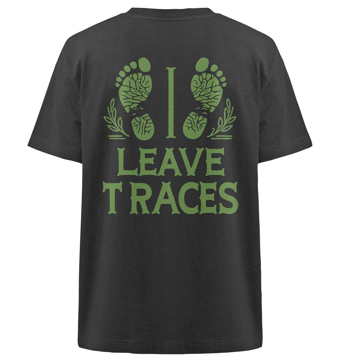 I leave traces - Heavy Oversized Organic Shirt