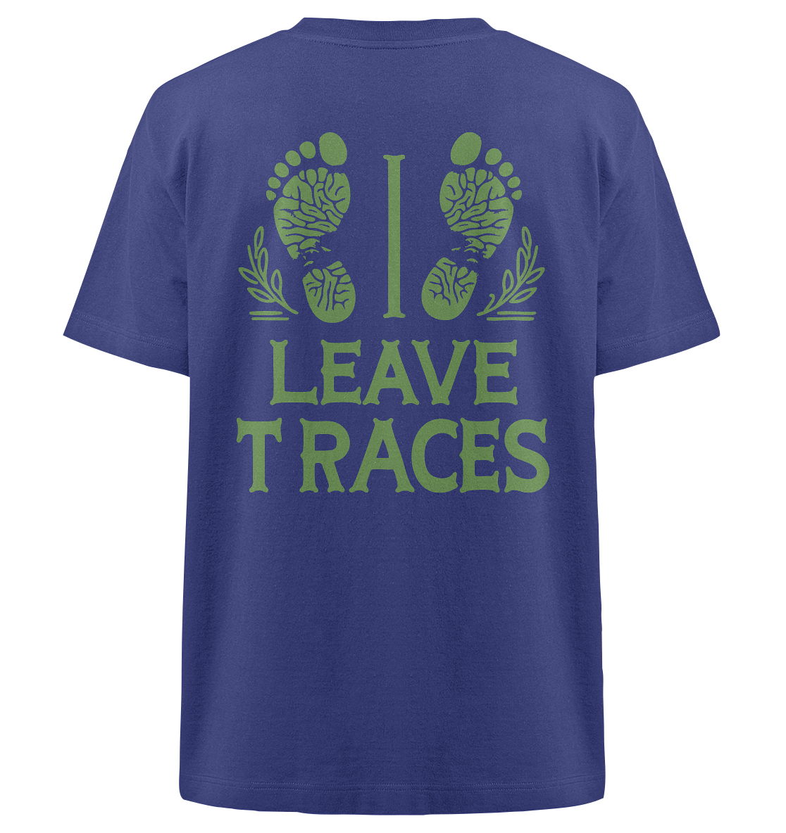 I leave traces - Heavy Oversized Organic Shirt