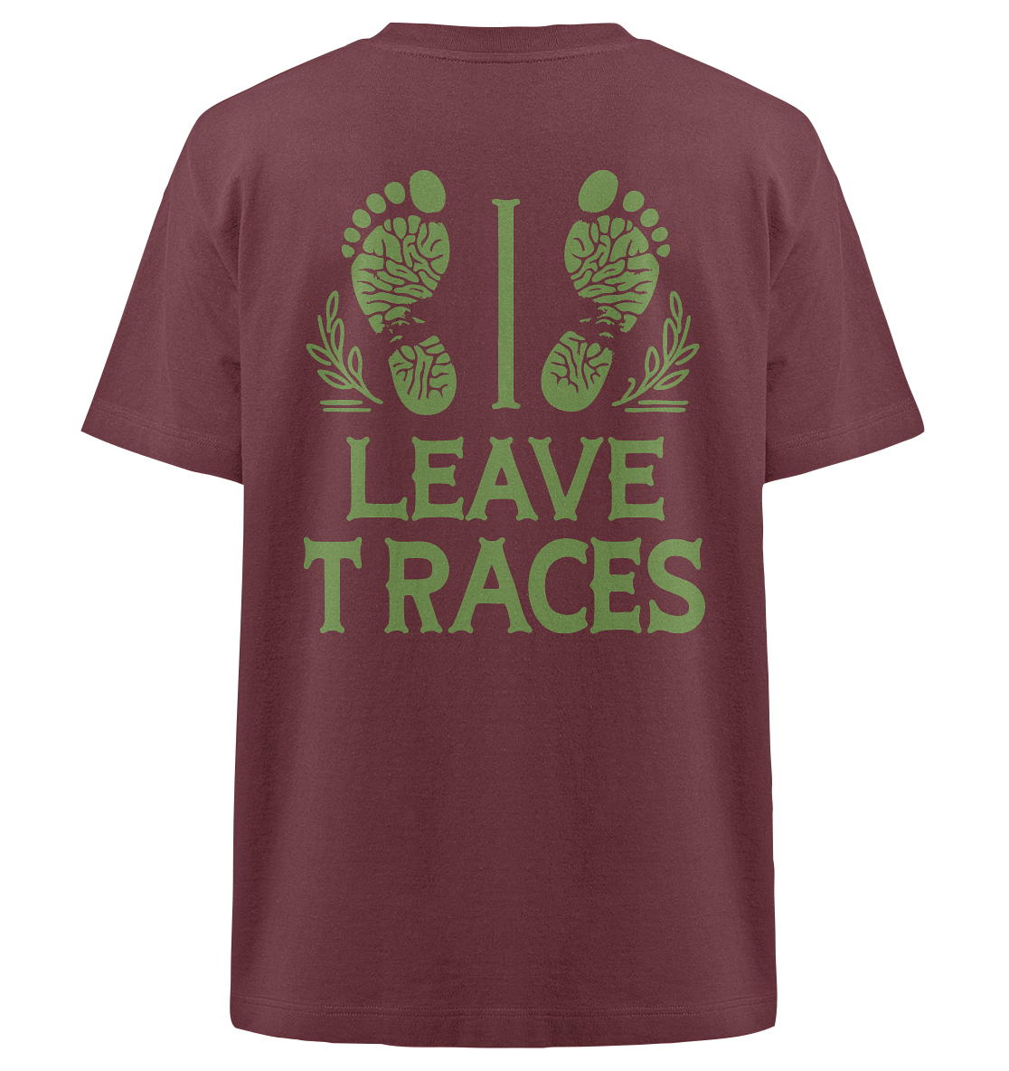 I leave traces - Heavy Oversized Organic Shirt