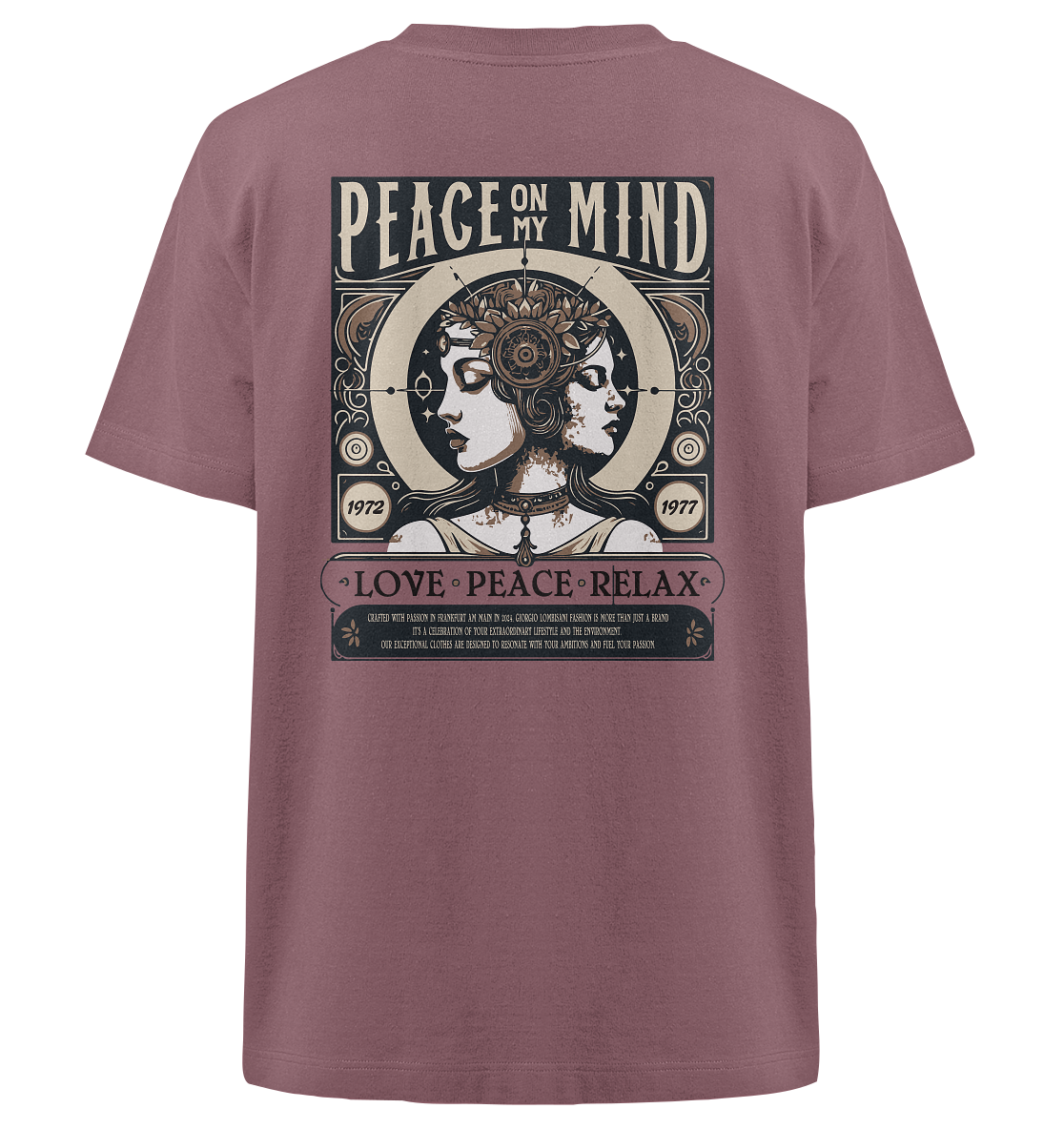 Peace on my Mind - Heavy Oversized Organic Shirt