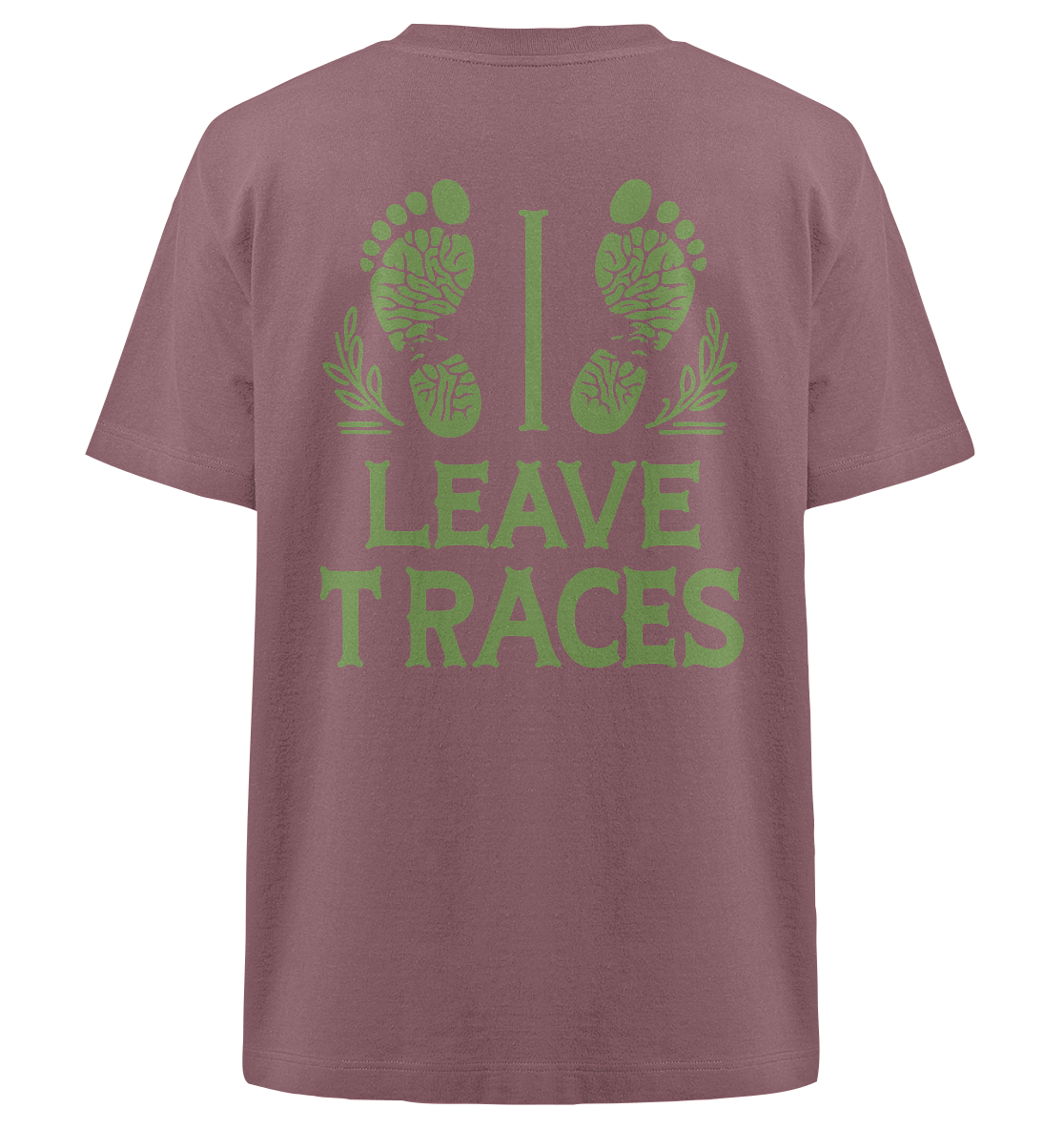 I leave traces - Heavy Oversized Organic Shirt