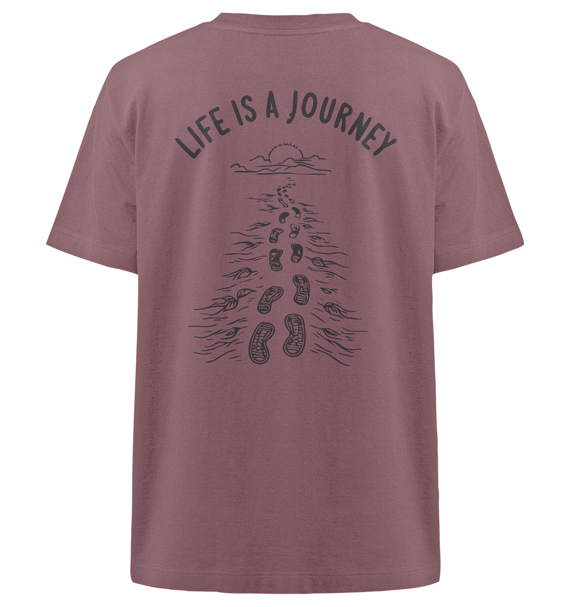 Life is a journey - Heavy Oversized Organic Shirt