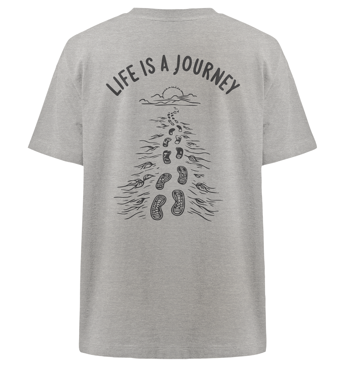 Life is a journey - Heavy Oversized Organic Shirt