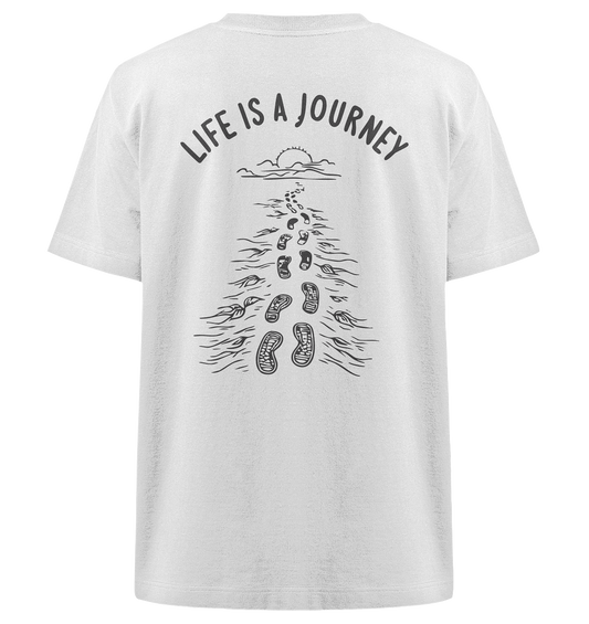 Life is a journey - Heavy Oversized Organic Shirt