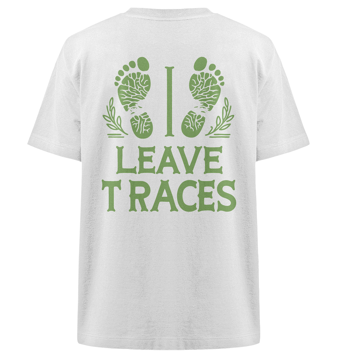 I leave traces - Heavy Oversized Organic Shirt