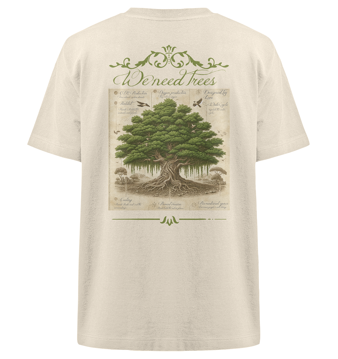 We need Trees - Heavy Oversized Organic Shirt