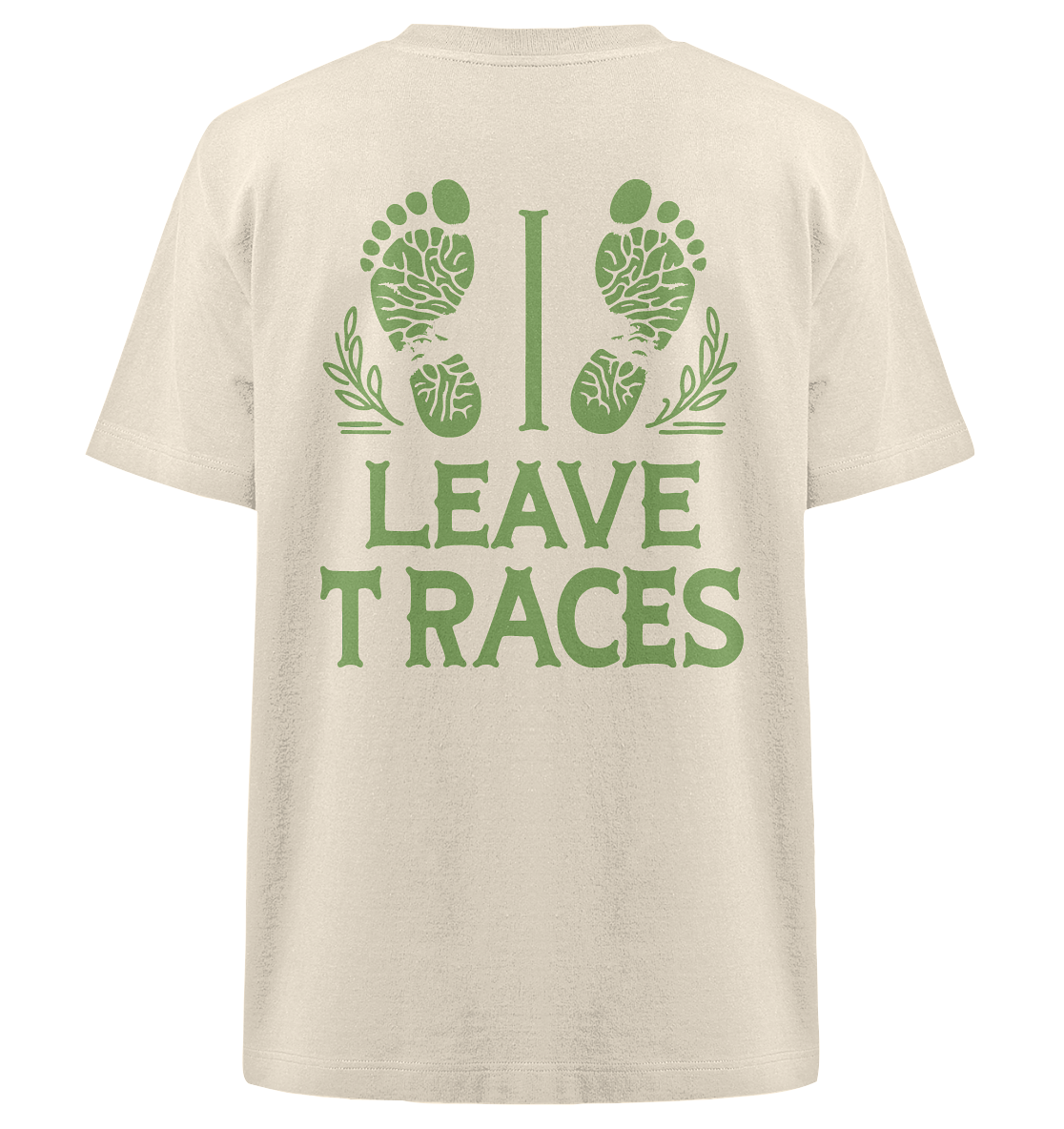I leave traces - Heavy Oversized Organic Shirt
