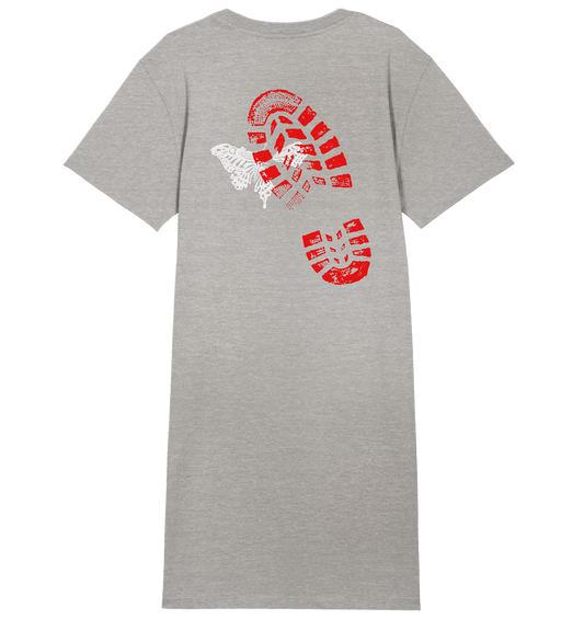 Schmetterling-Weiß - Ladies Organic Shirt Dress