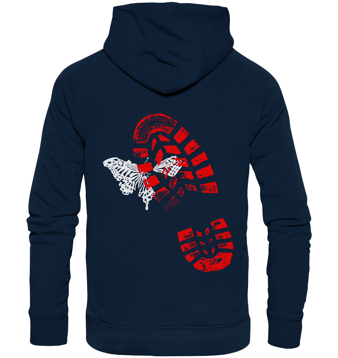 Schmetterling-Weiß - Organic Basic Hoodie
