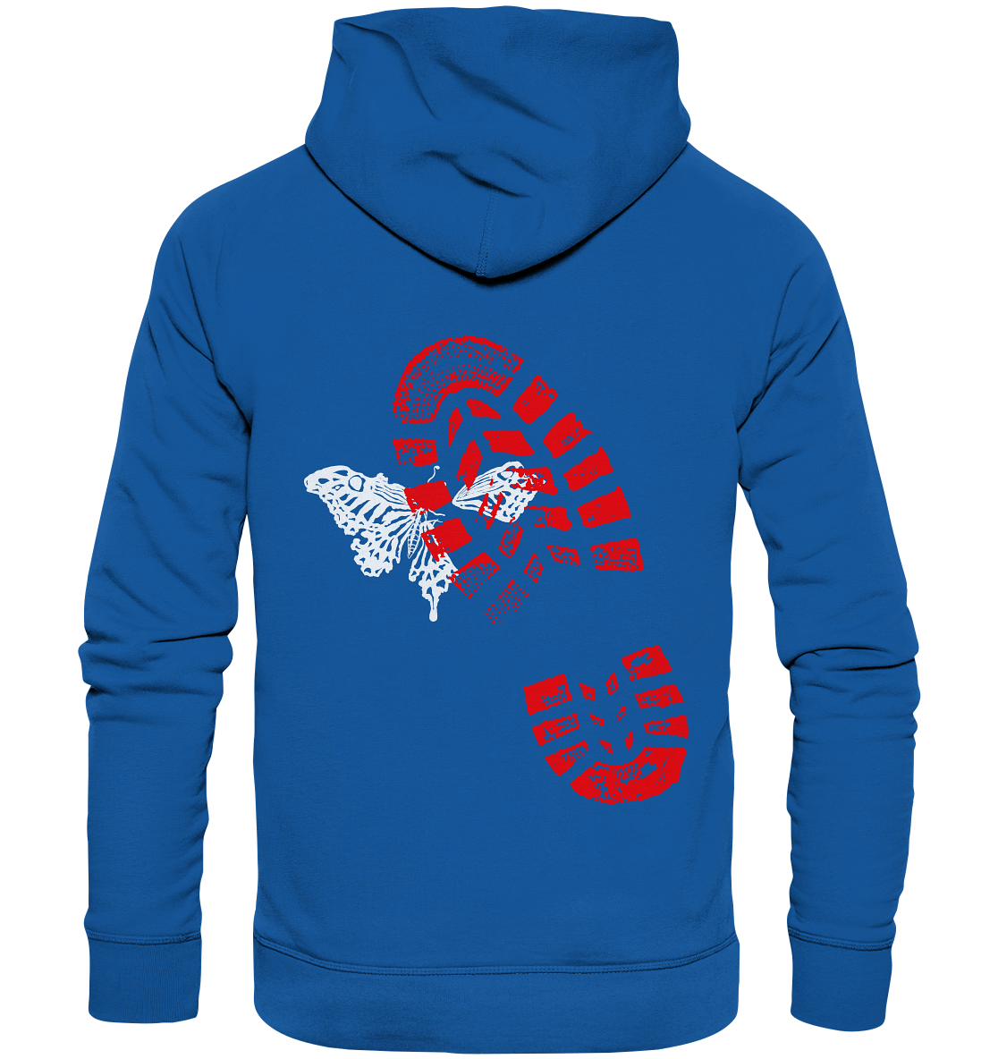 Schmetterling-Weiß - Organic Basic Hoodie