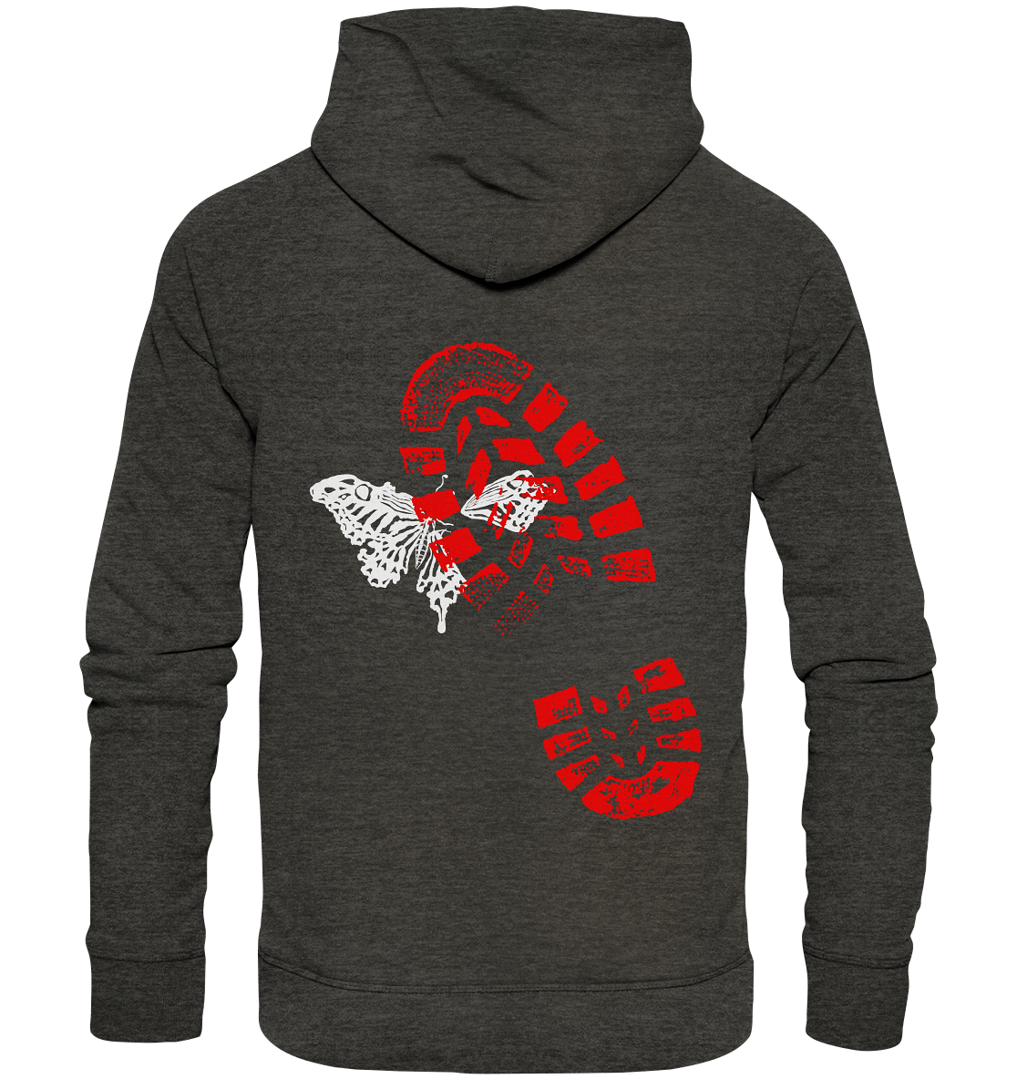Schmetterling-Weiß - Organic Basic Hoodie