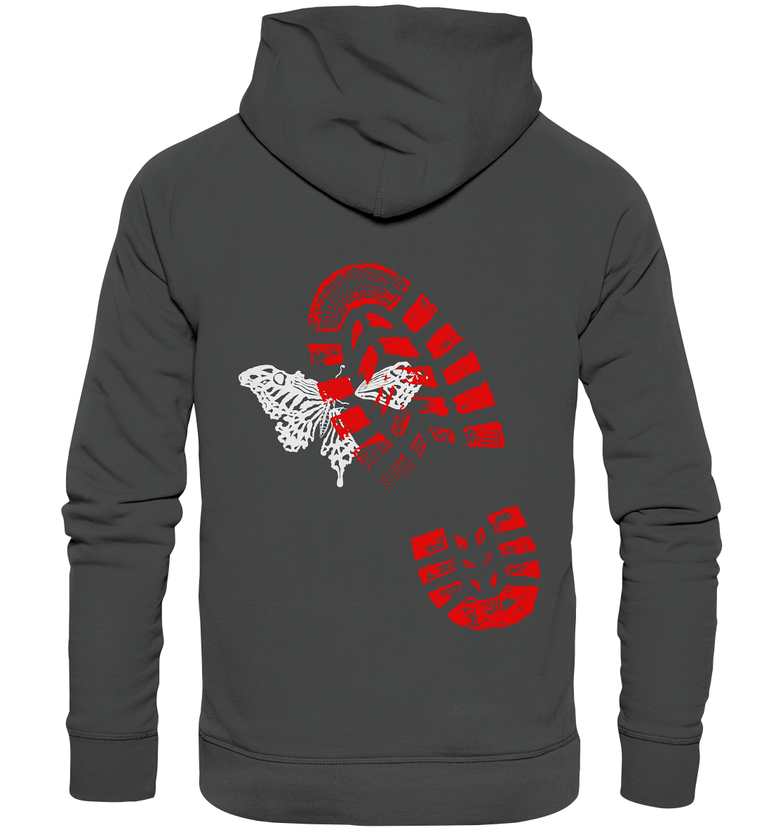 Schmetterling-Weiß - Organic Basic Hoodie