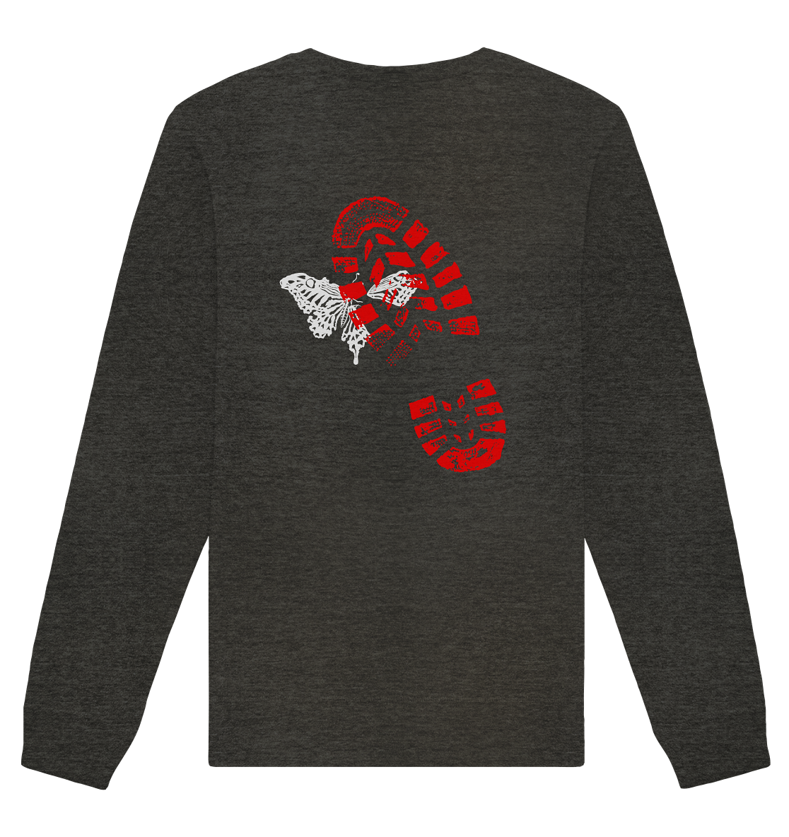Schmetterling-Weiß - Organic Basic Unisex Sweatshirt