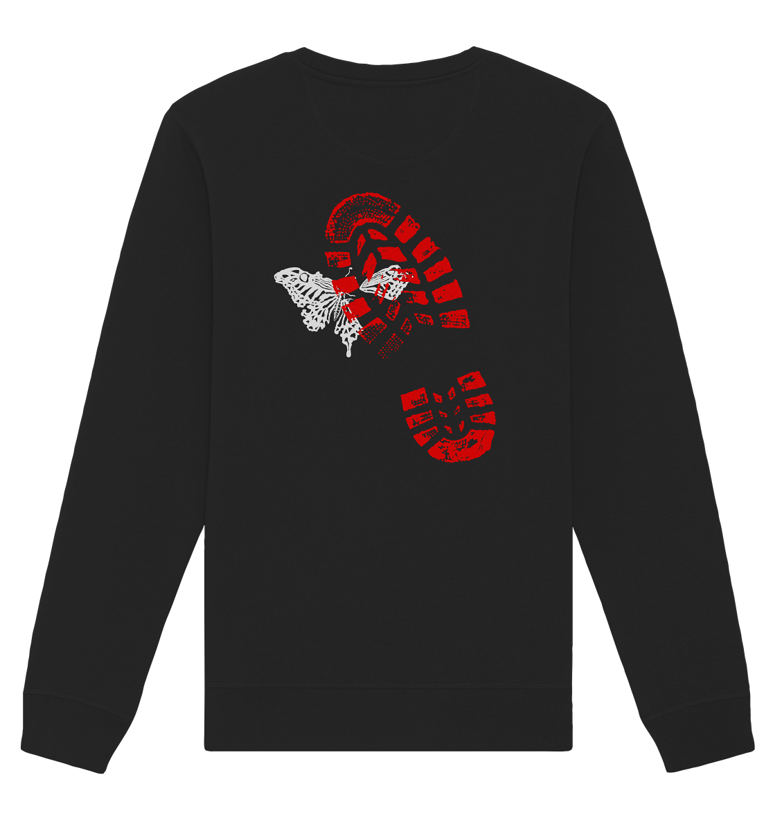 Schmetterling-Weiß - Organic Basic Unisex Sweatshirt
