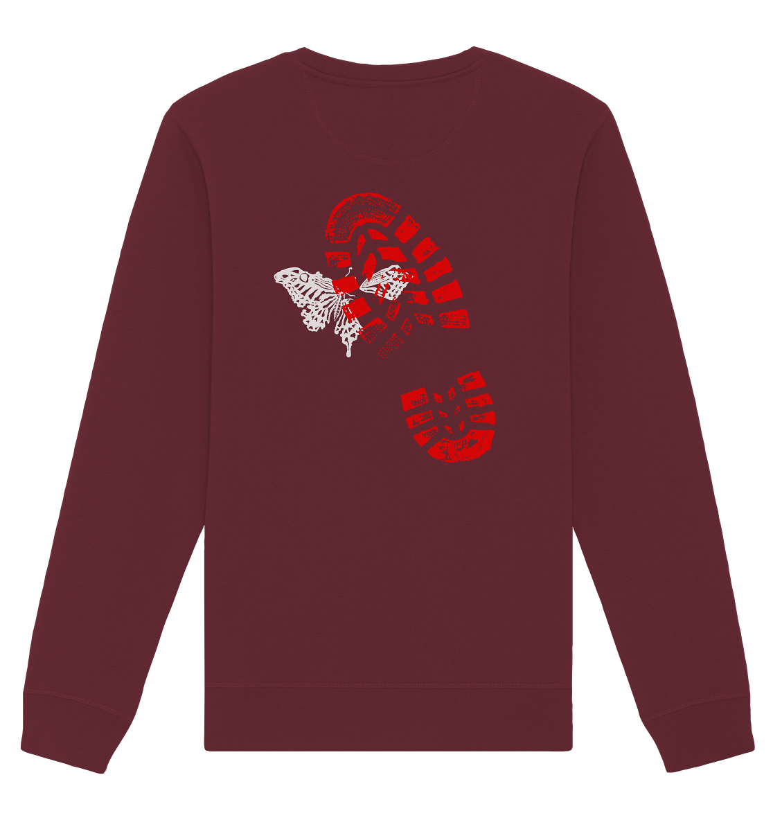 Schmetterling-Weiß - Organic Basic Unisex Sweatshirt