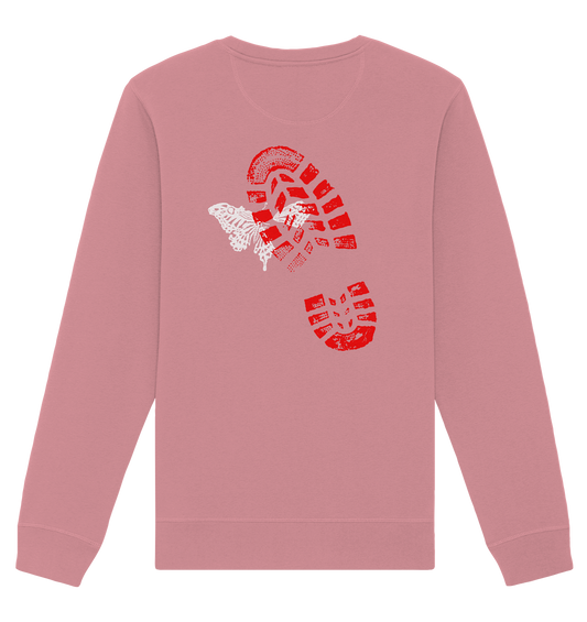 Schmetterling-Weiß - Organic Basic Unisex Sweatshirt