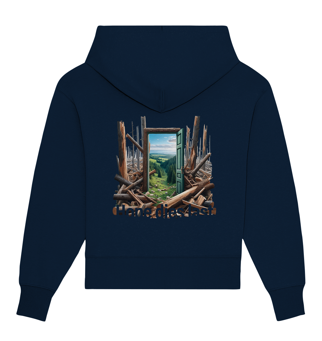 Hope dies last - Organic Oversize Hoodie