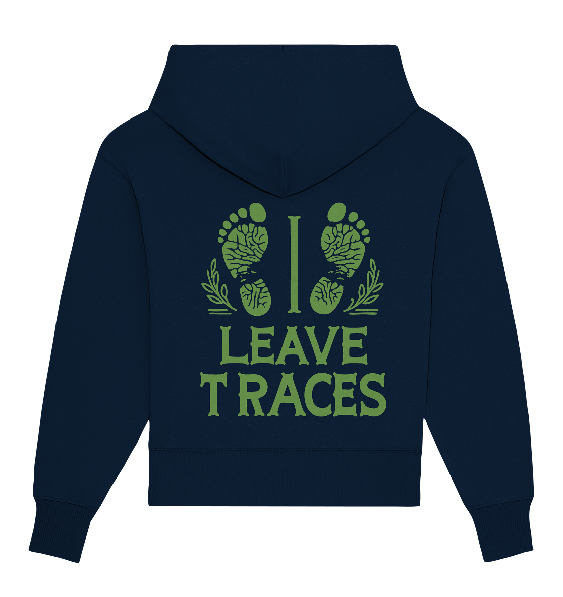 I leave traces - Organic Oversize Hoodie
