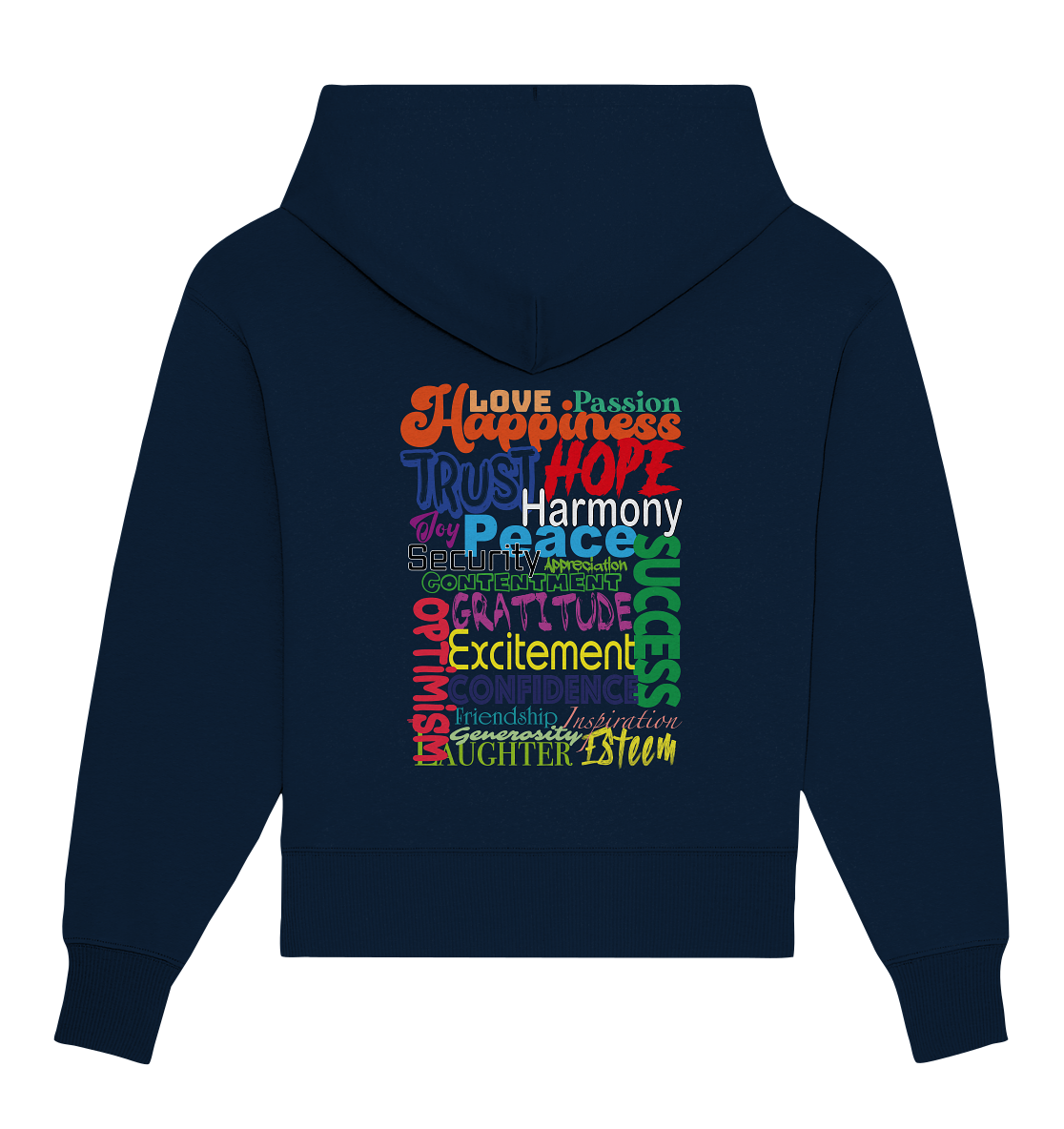 20 positive Wörter - Organic Oversize Hoodie