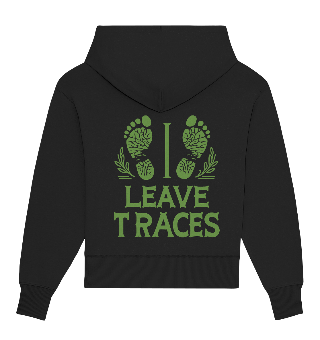 I leave traces - Organic Oversize Hoodie