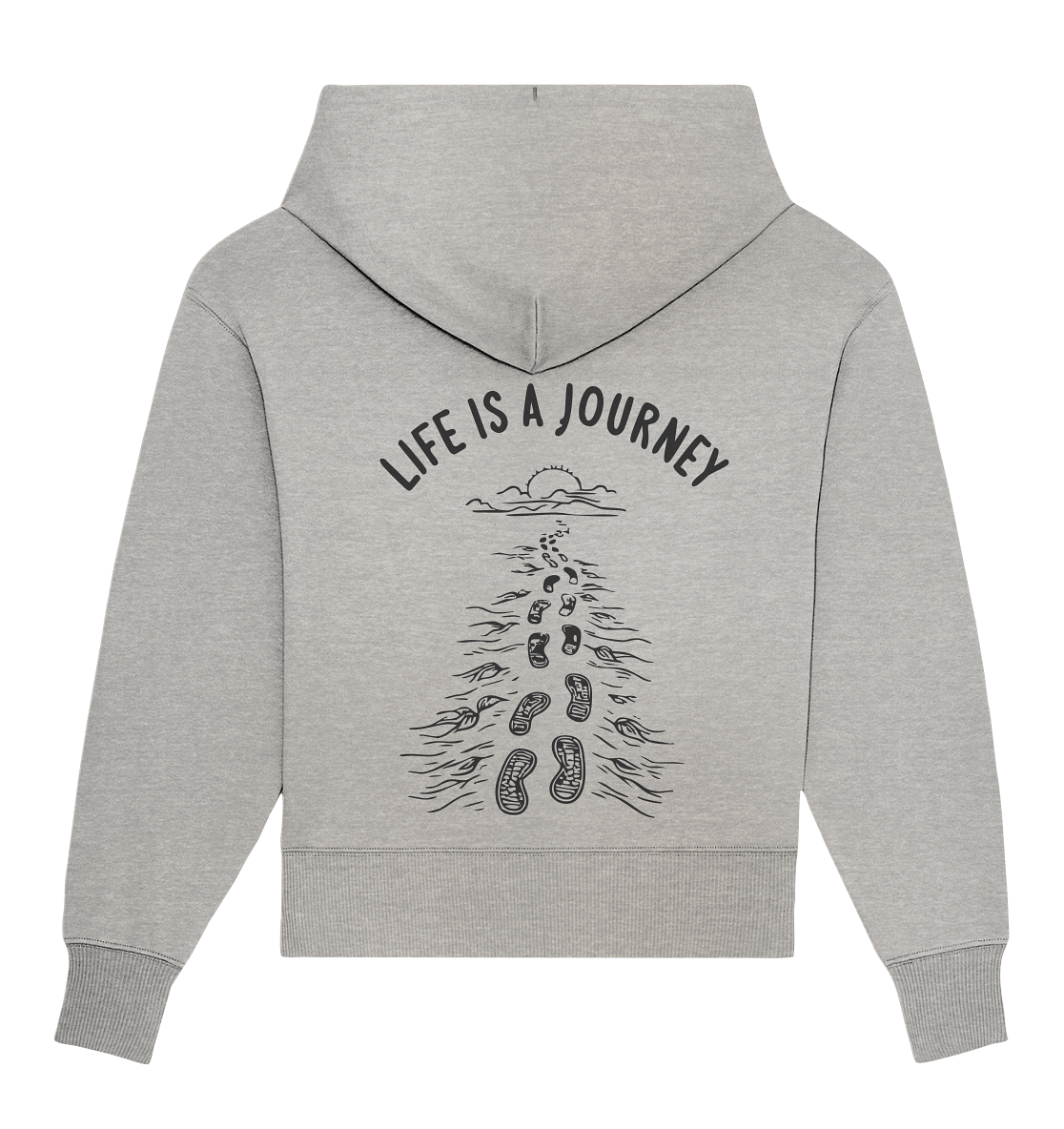 Life is a journey - Organic Oversize Hoodie