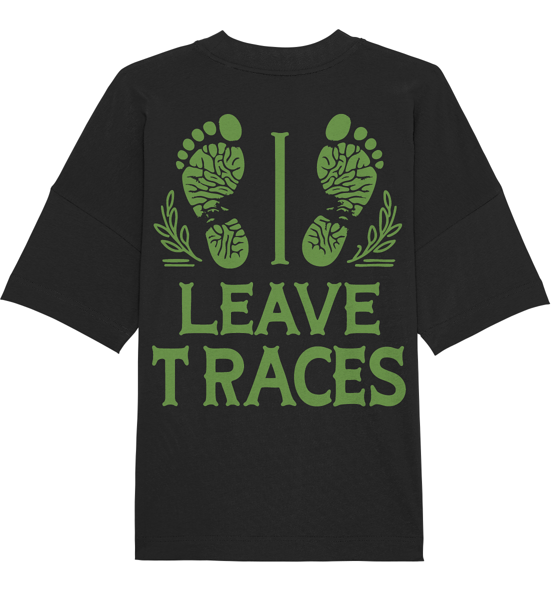 I leave traces - Organic Oversize Shirt