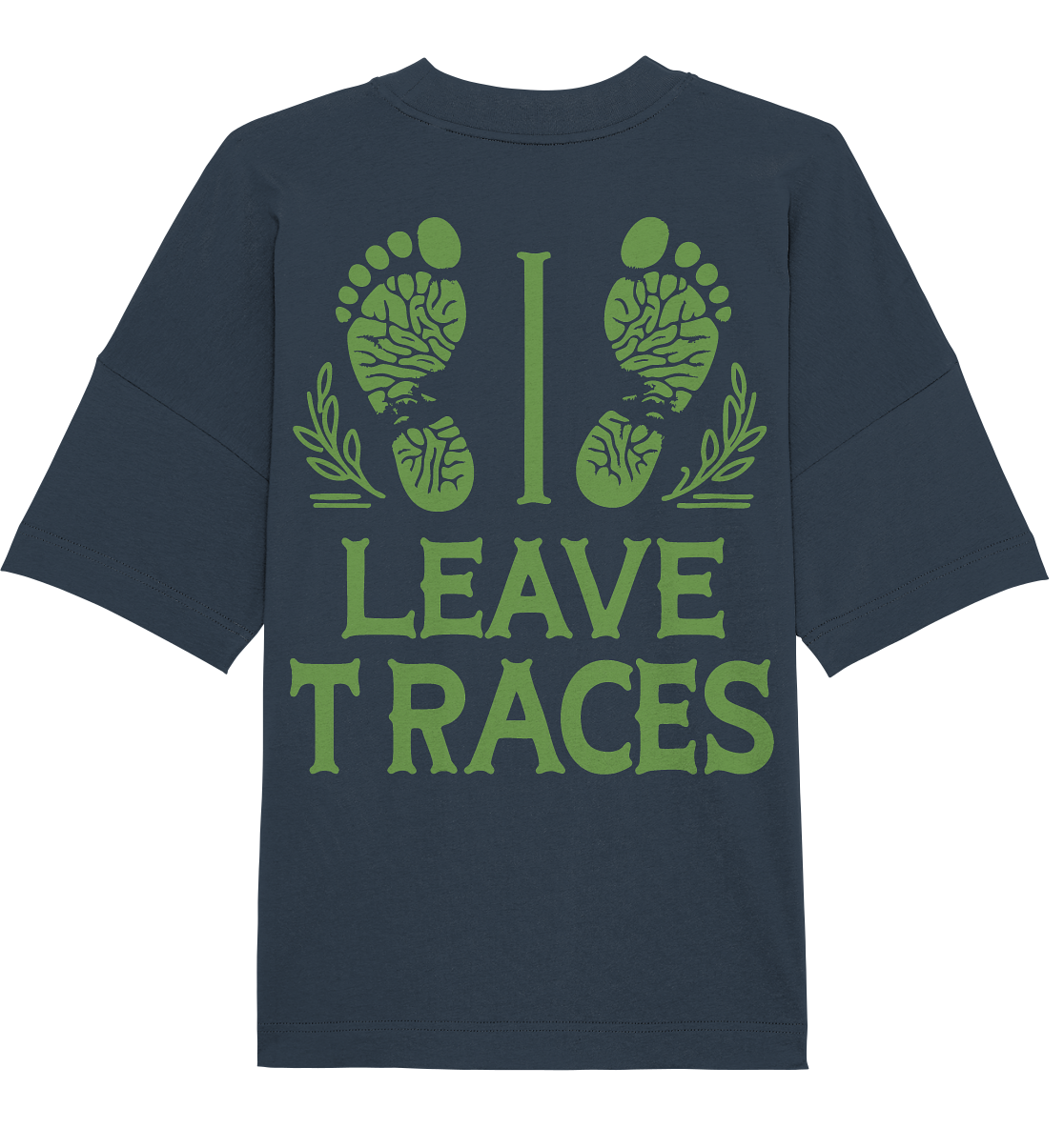 I leave traces - Organic Oversize Shirt