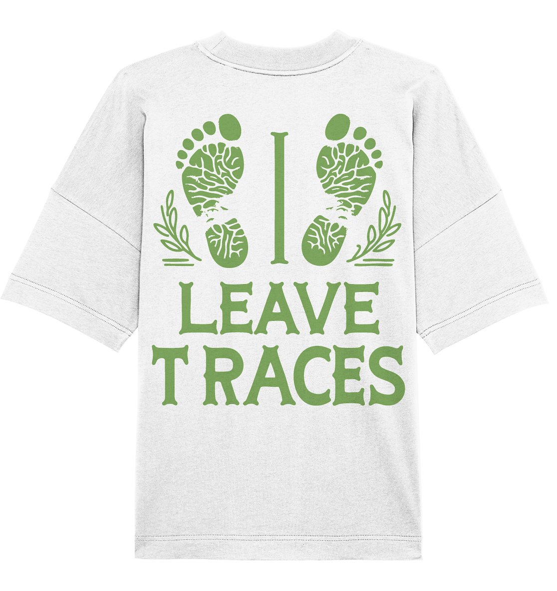 I leave traces - Organic Oversize Shirt