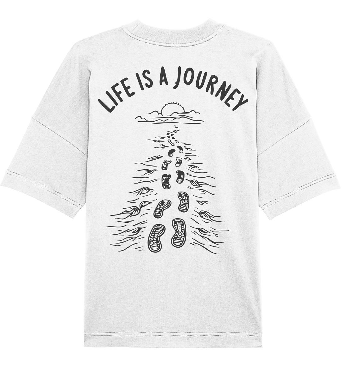 Life is a journey - Organic Oversize Shirt