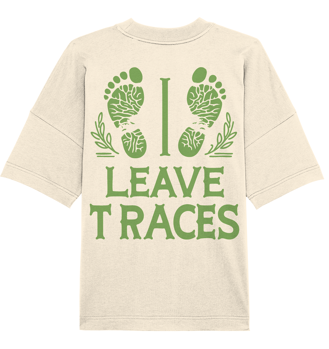 I leave traces - Organic Oversize Shirt