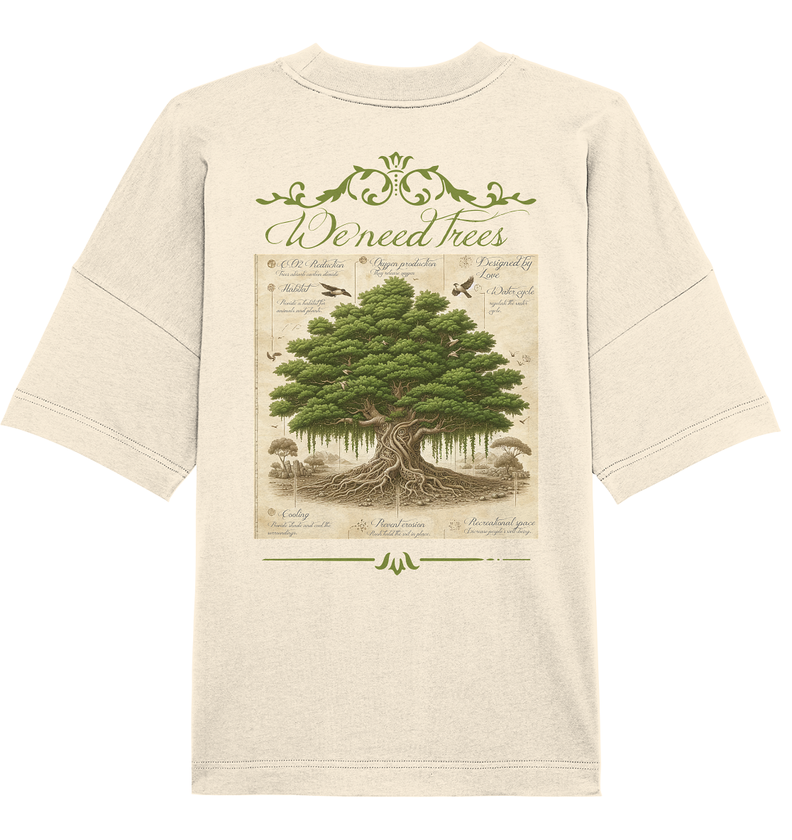 We need Trees - Organic Oversize Shirt