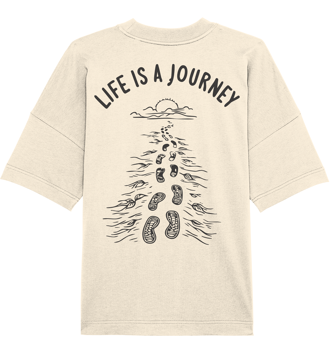 Life is a journey - Organic Oversize Shirt