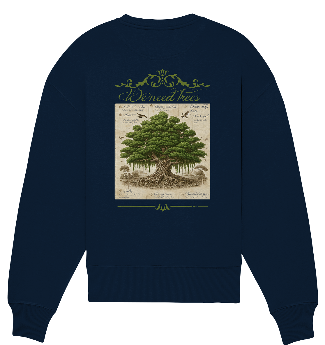 We need Trees - Organic Oversize Sweatshirt
