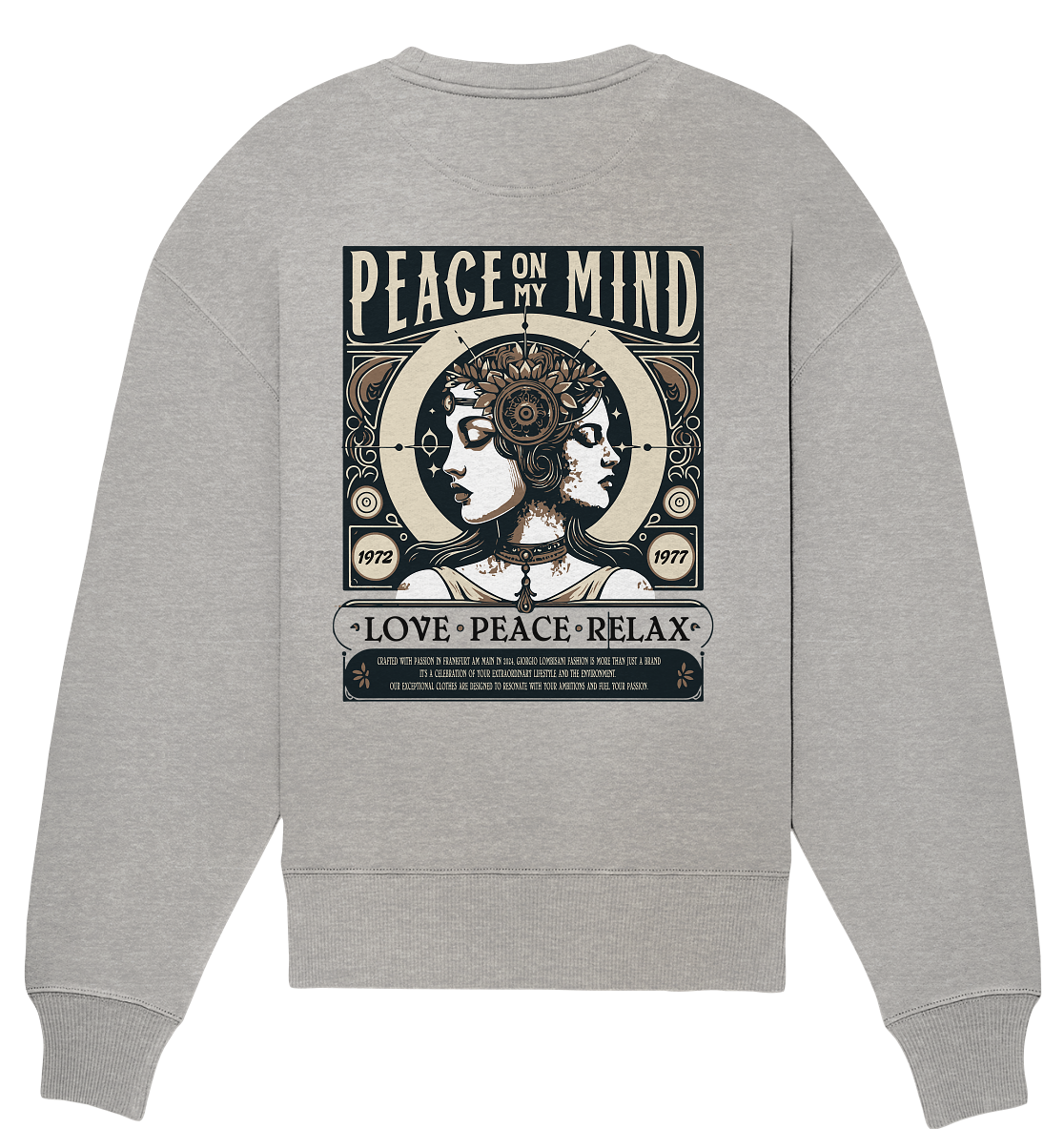 Peace on my Mind - Organic Oversize Sweatshirt