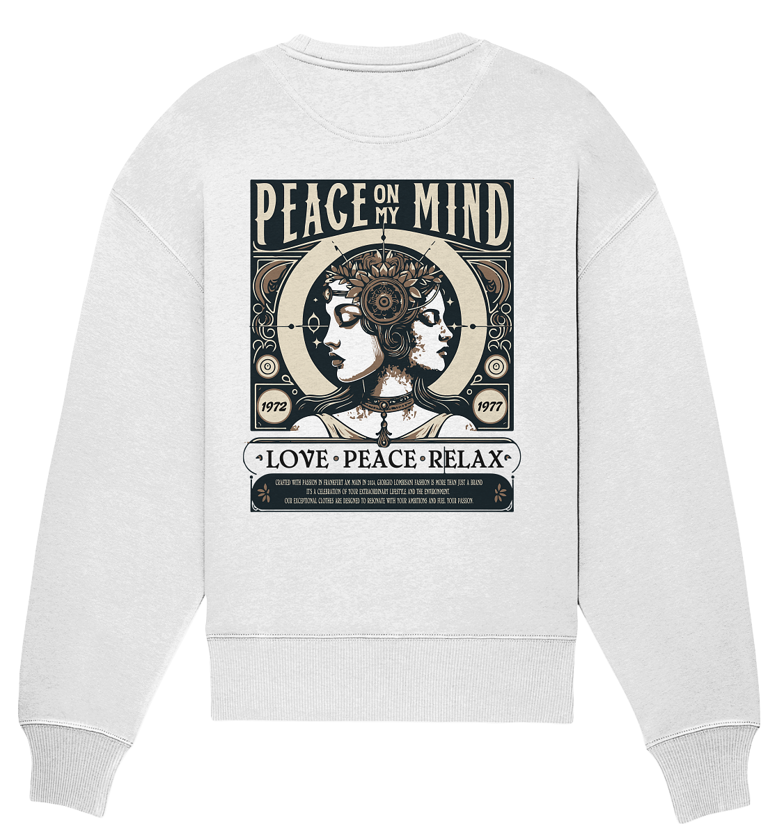 Peace on my Mind - Organic Oversize Sweatshirt
