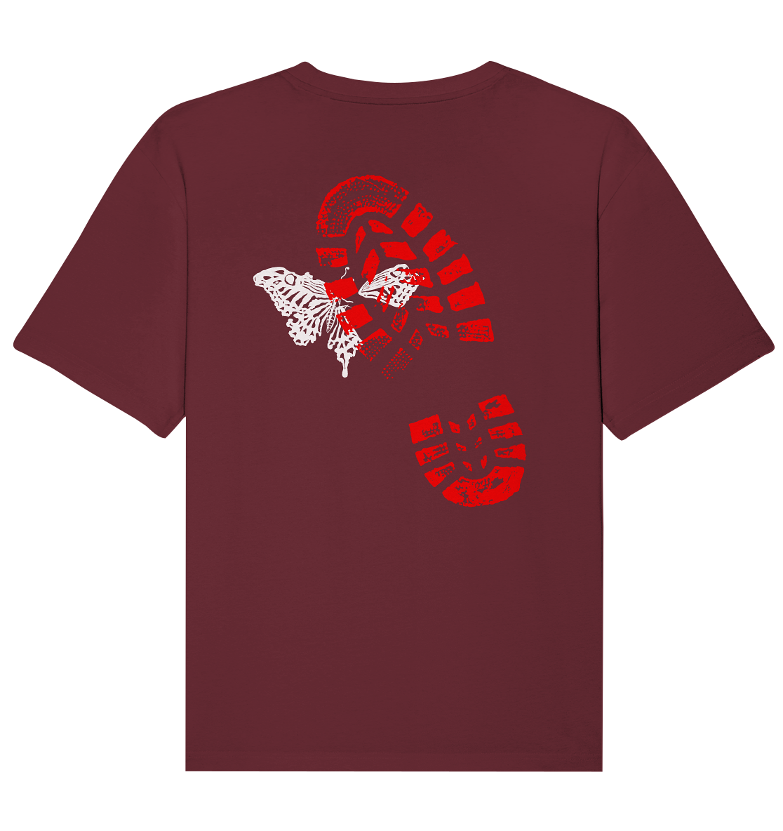 Schmetterling-Weiß - Organic Relaxed Shirt