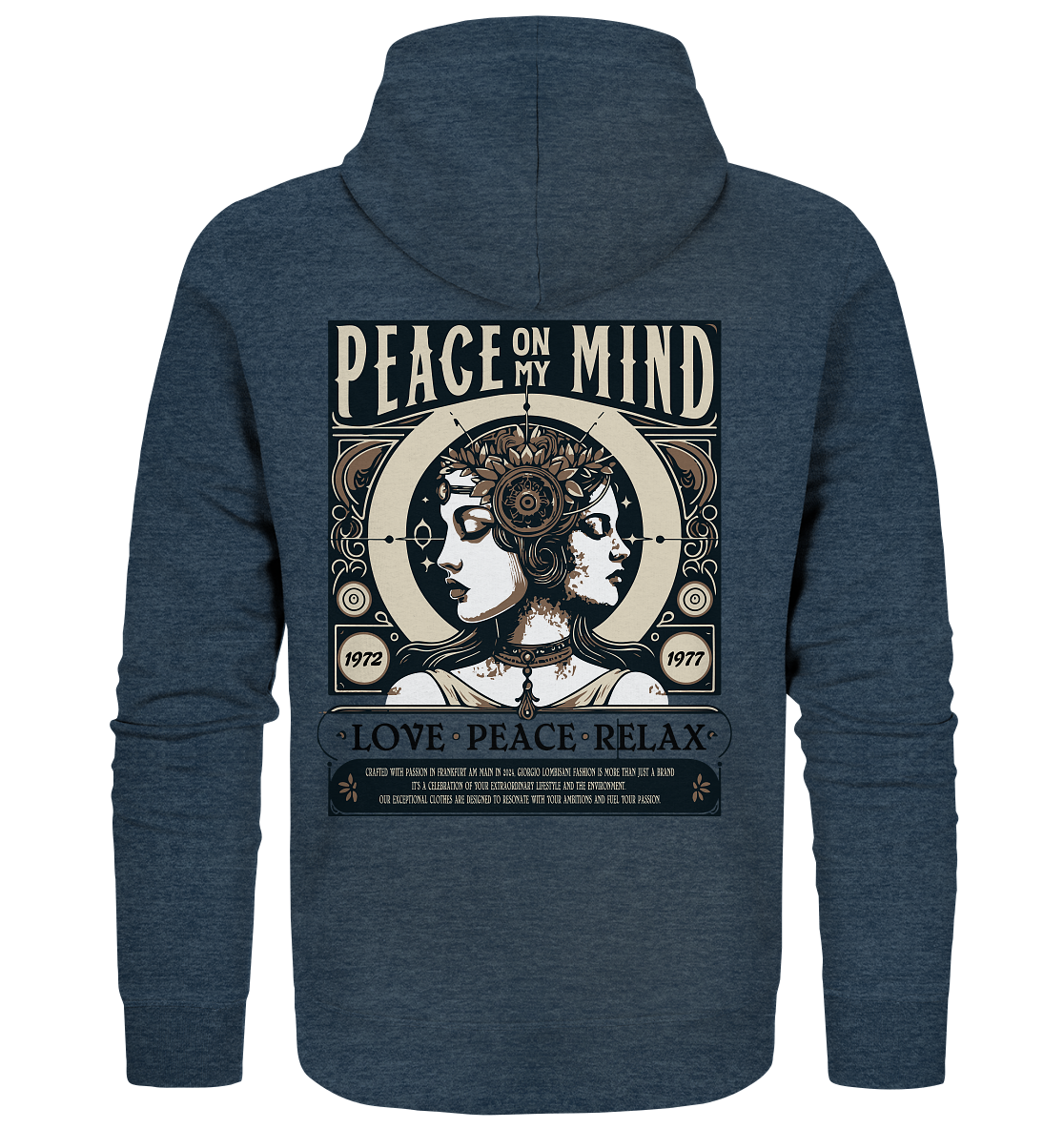 Peace on my Mind - Organic Zipper