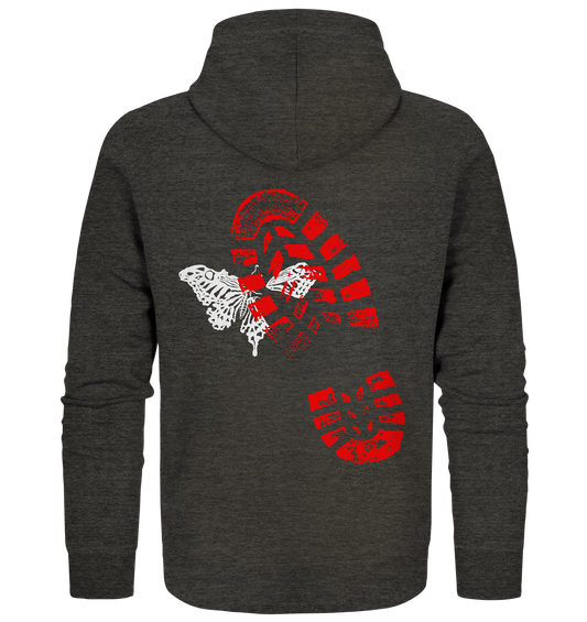 Schmetterling-Weiß - Organic Zipper