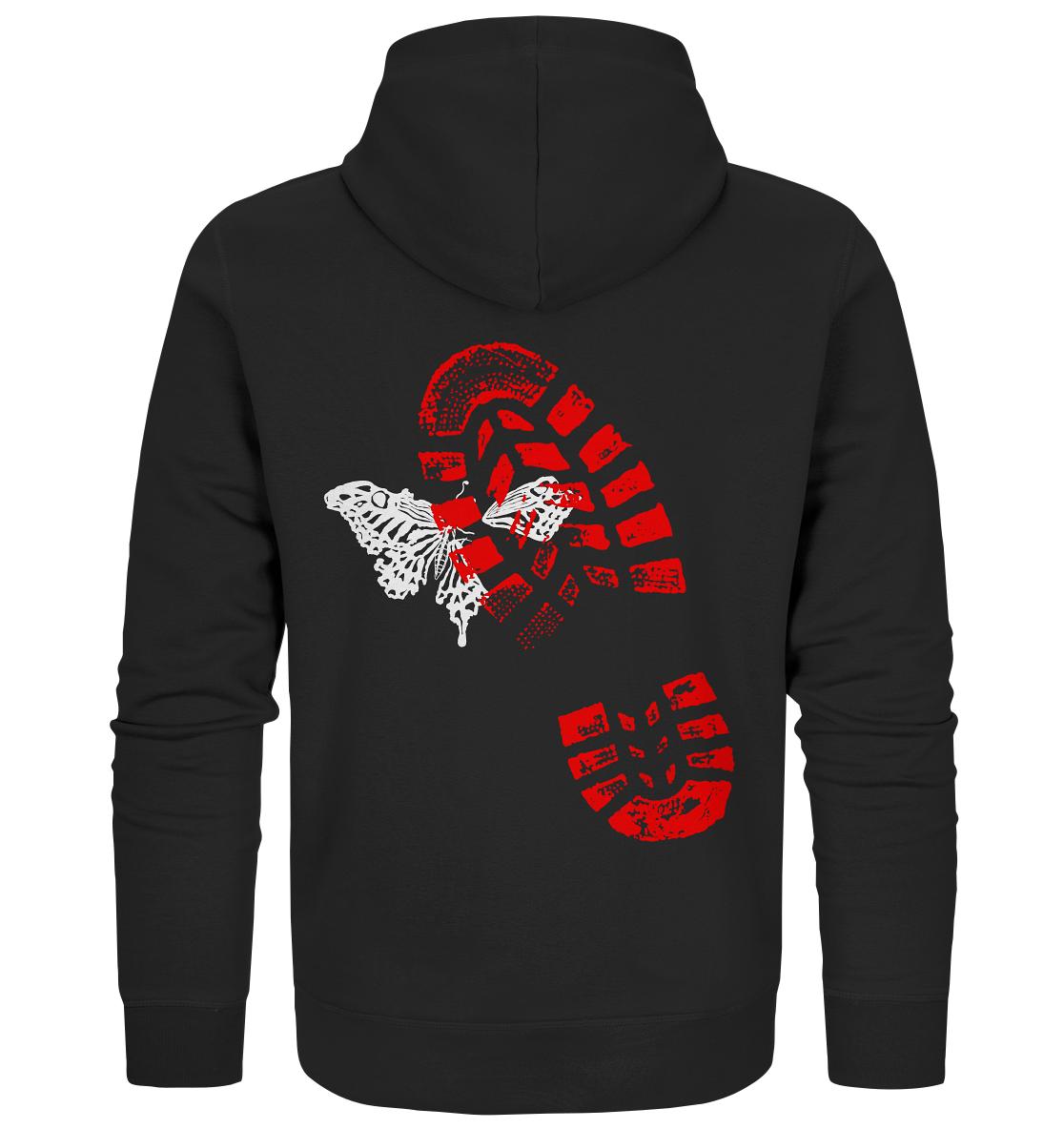 Schmetterling-Weiß - Organic Zipper