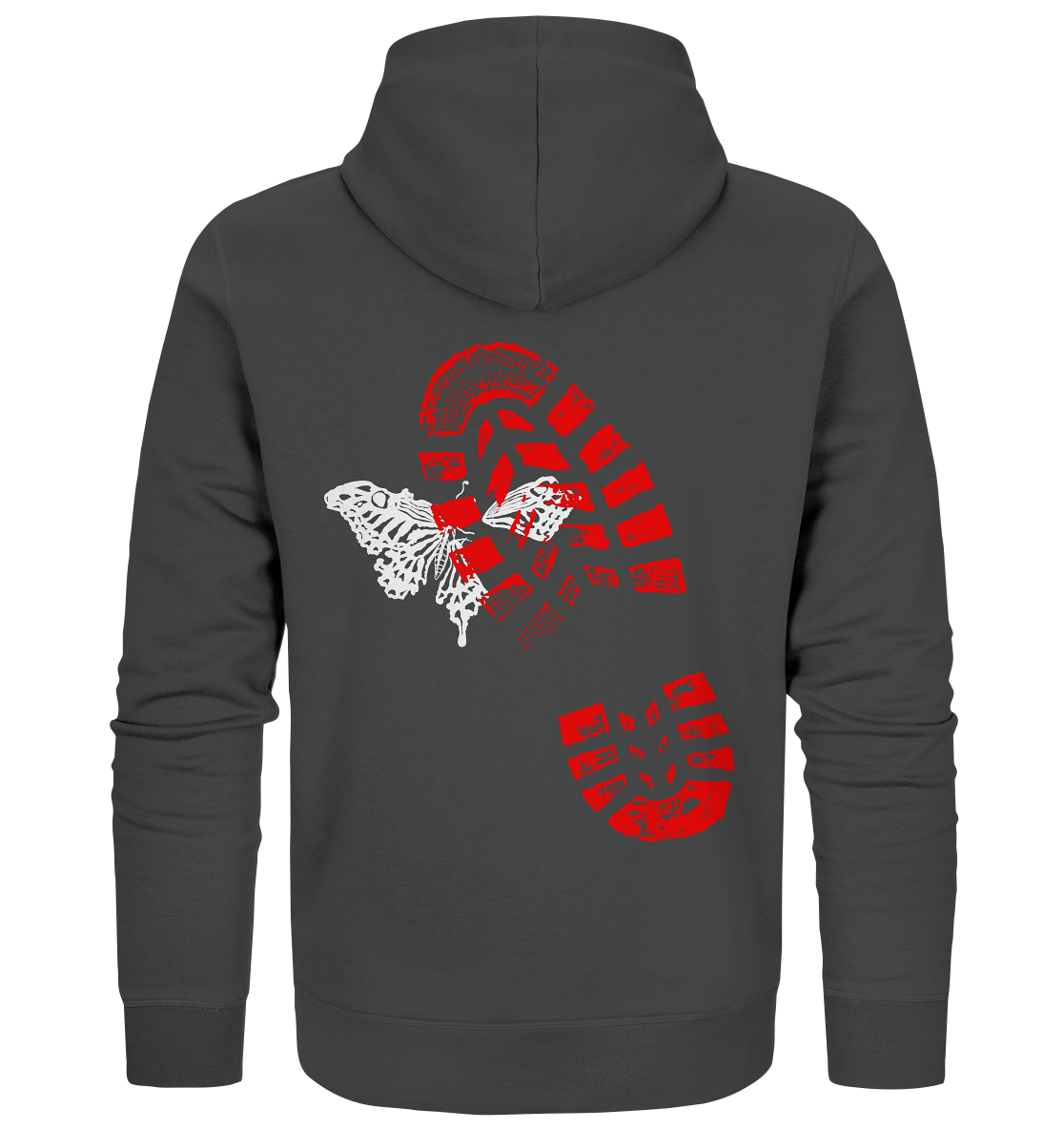 Schmetterling-Weiß - Organic Zipper