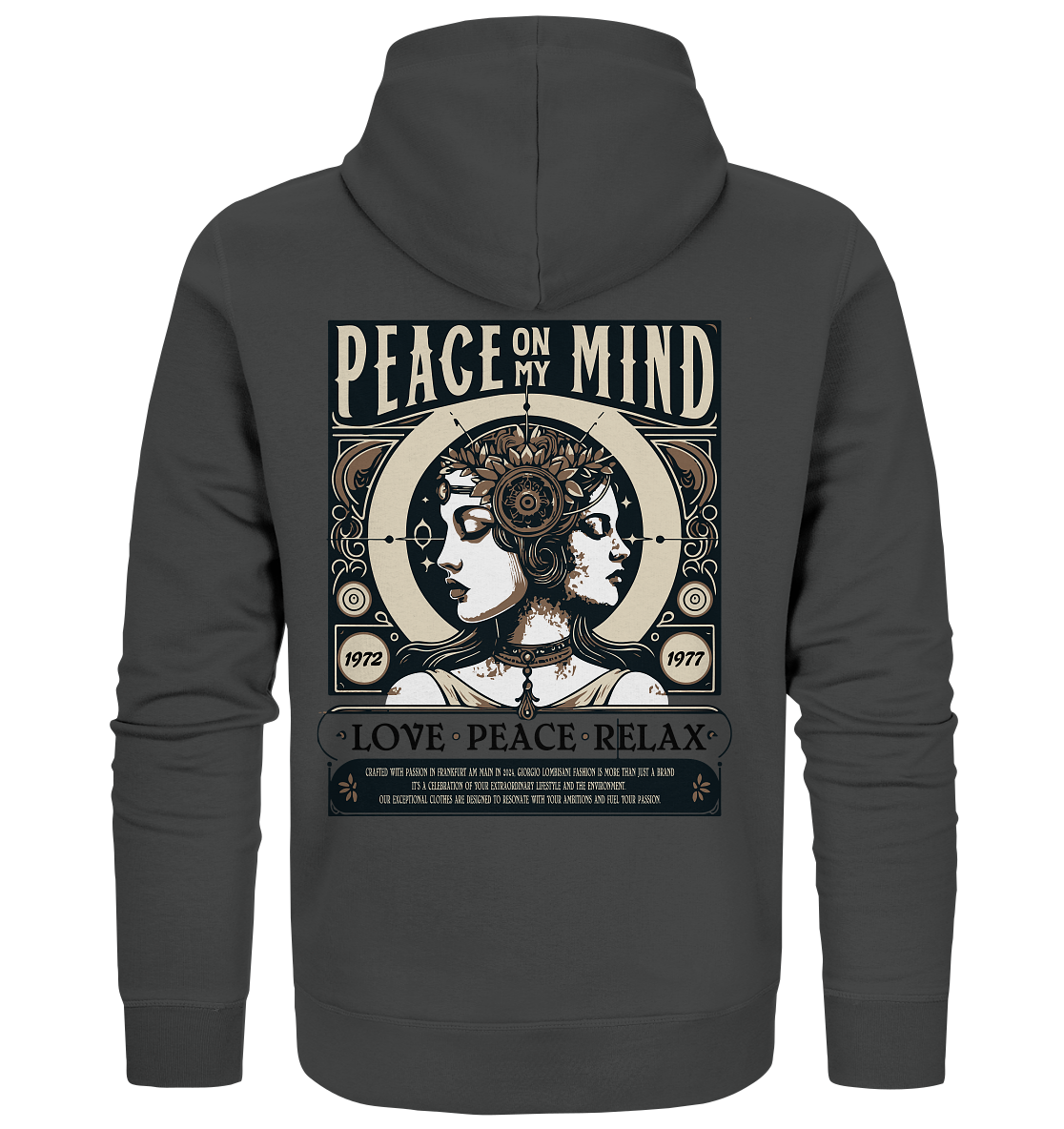 Peace on my Mind - Organic Zipper