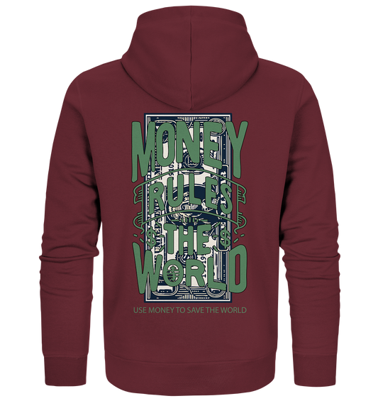 Use money to save the world - Organic Zipper