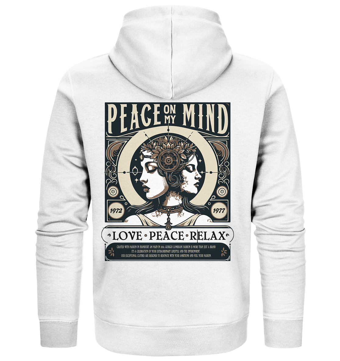 Peace on my Mind - Organic Zipper