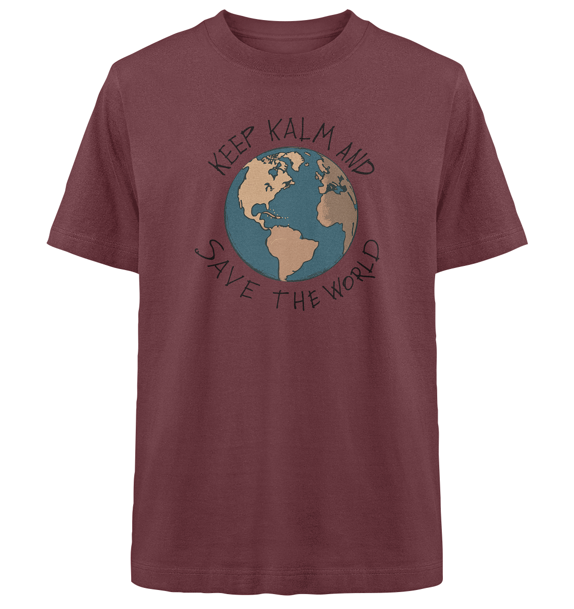 Keep calm - Heavy Oversized Organic Shirt