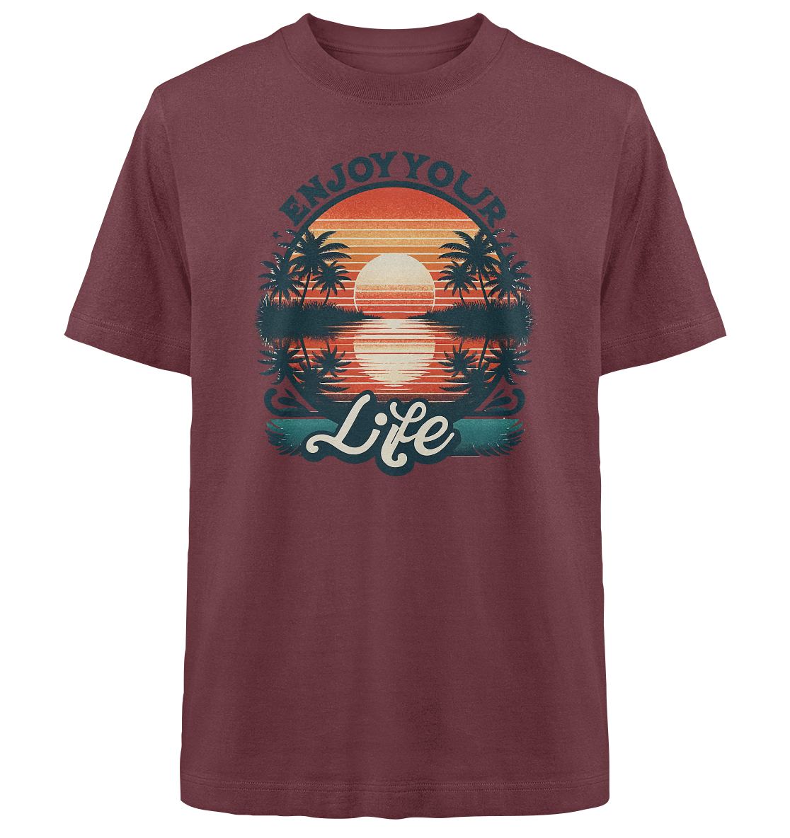 Enjoy your Life - Heavy Oversized Organic Shirt
