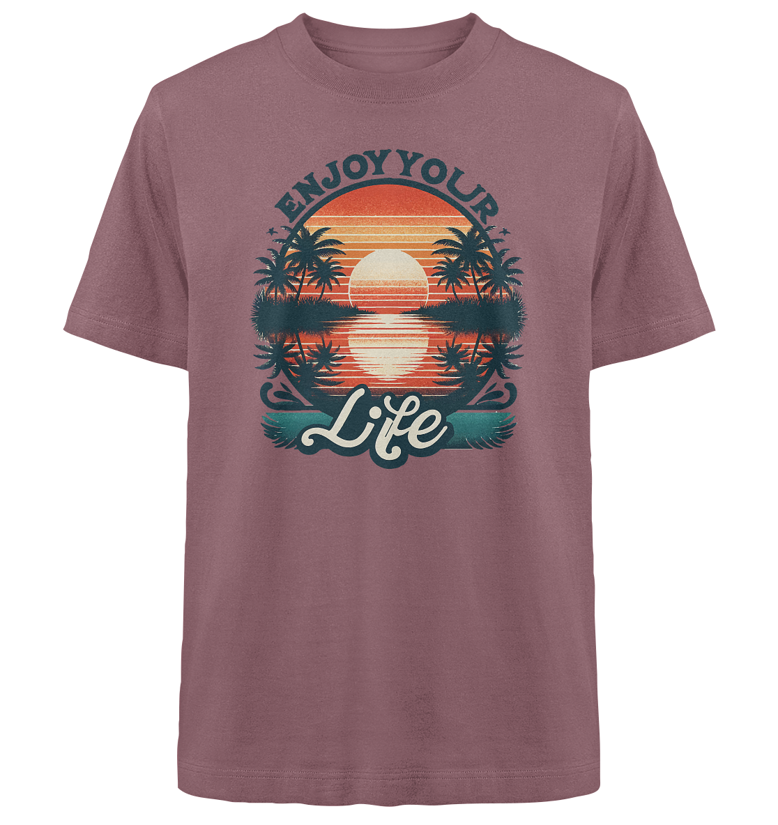 Enjoy your Life - Heavy Oversized Organic Shirt