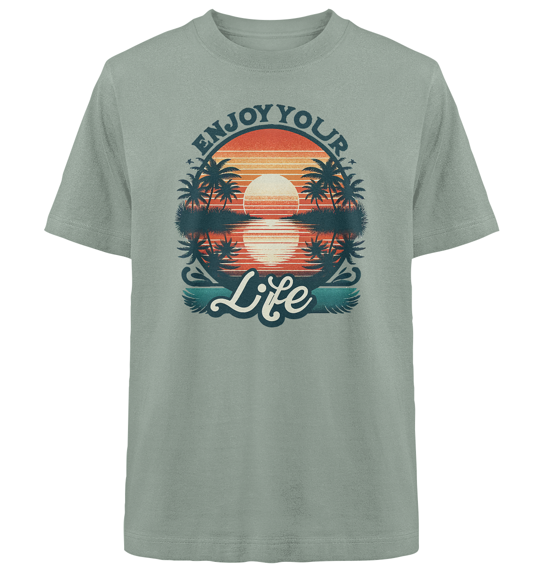 Enjoy your Life - Heavy Oversized Organic Shirt
