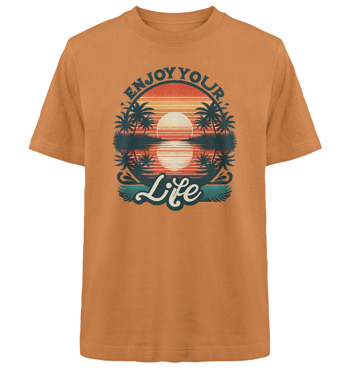 Enjoy your Life - Heavy Oversized Organic Shirt