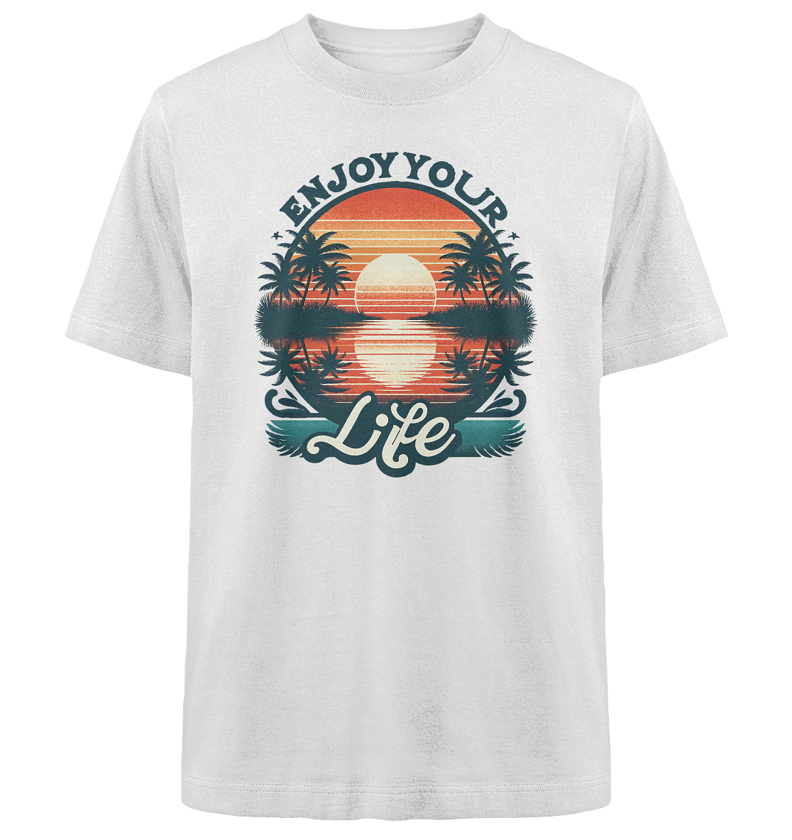 Enjoy your Life - Heavy Oversized Organic Shirt